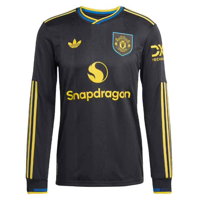 2025-26 Manchester United Third Long Sleeve Soccer Jersey Player Version